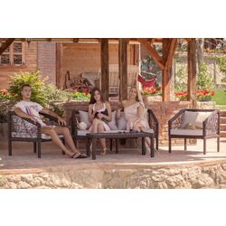 Set mobilier de gradina Villager Picaso (Brown) Thumb