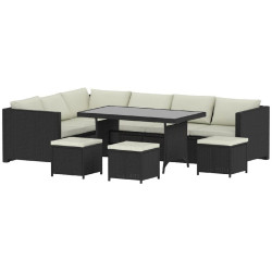 Set mobilier de gradina Waltz Nissa F5120 (Black/Beige) Thumb