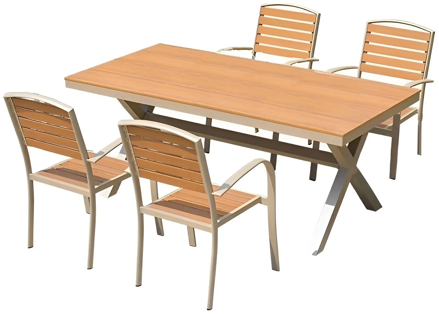 Комплект садовой мебели Waltz Family F5511 (Natural/Silver) - 4