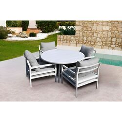 Set mobilier de gradina Waltz Friend F5525 (White/Gray)