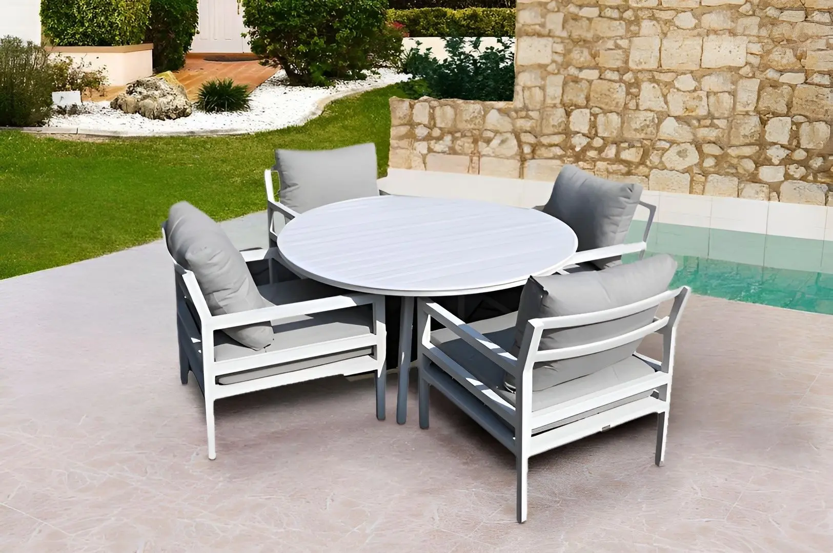 Комплект садовой мебели Waltz Friend F5525 (White/Gray)