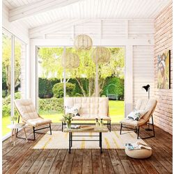 Set mobilier de gradina Waltz Silent F5513 (Beige/Black)