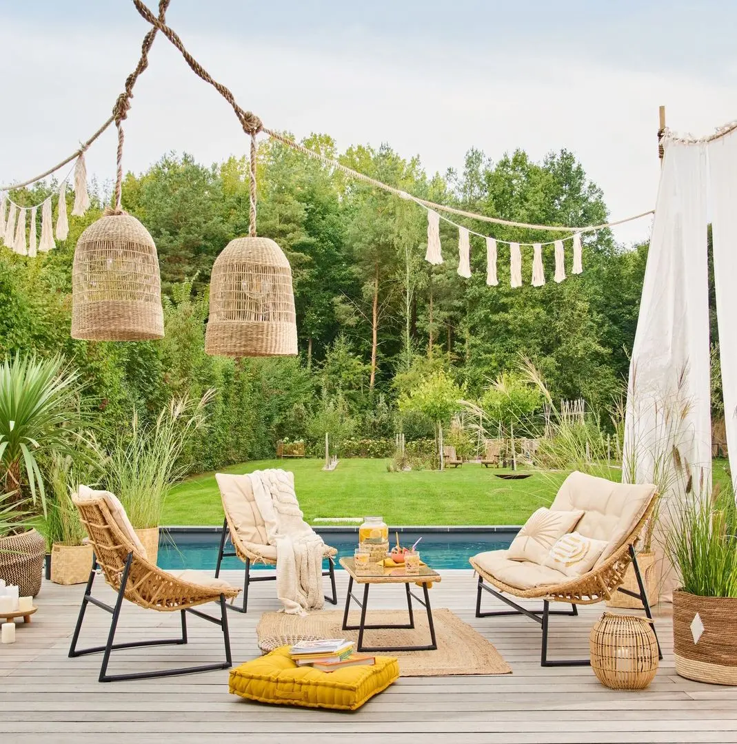 Комплект садовой мебели Waltz Silent F5513 (Beige/Black) - 7