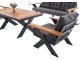 Комплект садовой мебели Worker Terrace F3312 (Black/Natural)