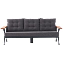 Set mobilier de gradina Waltz Terrace F3312 (Black/Natural) Thumb