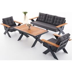 Комплект садовой мебели Waltz Terrace F3312 (Black/Natural) Thumb