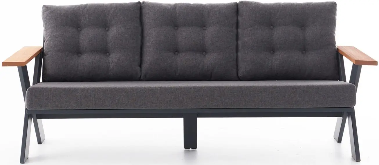 Комплект садовой мебели Waltz Terrace F3312 (Black/Natural) - 6