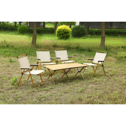Set mobilier de gradina Yasen 2402 1ODS+4ODT (Beige/Brown) Thumb