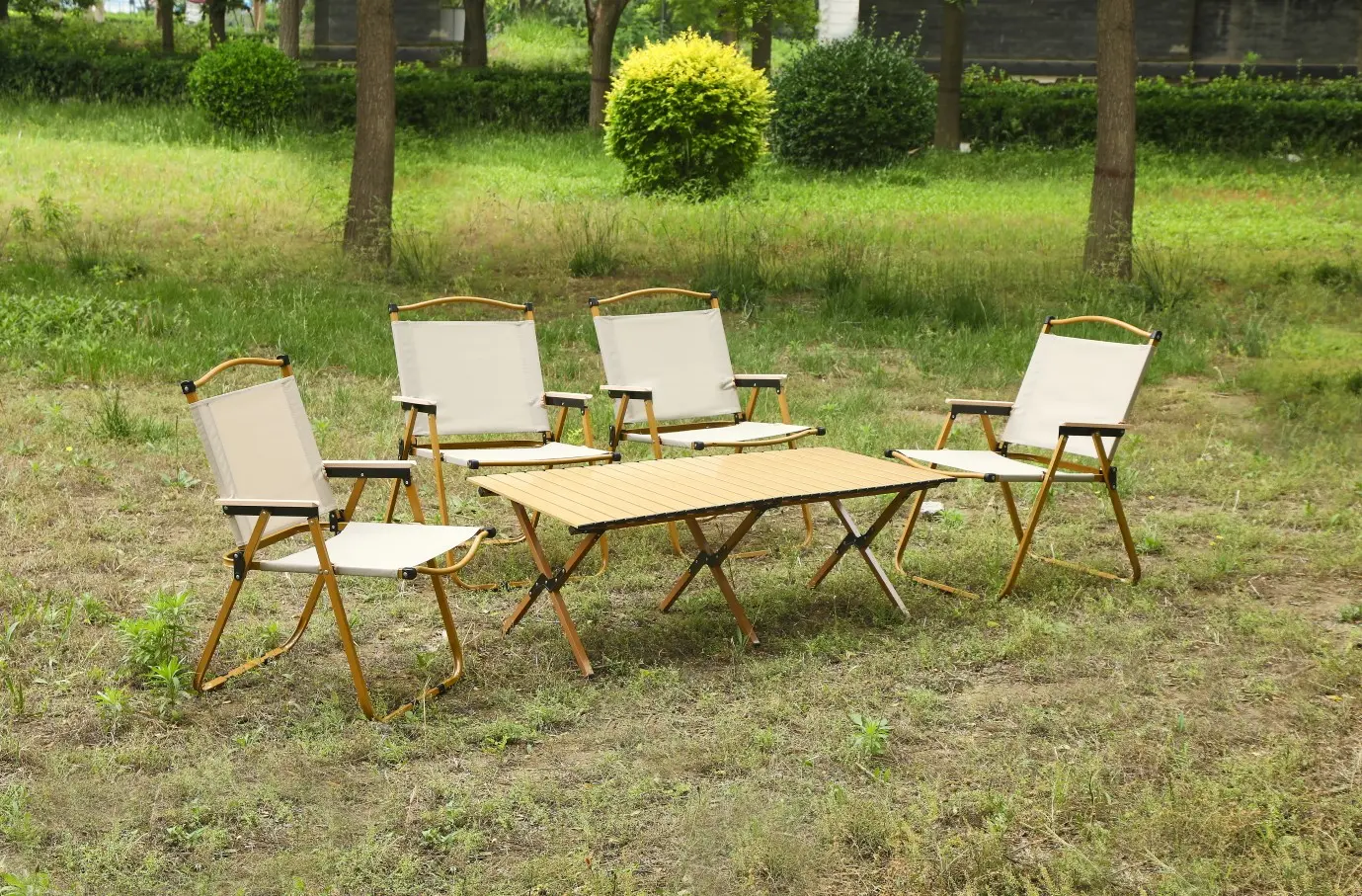 Set mobilier de gradina Yasen 2402 1ODS+4ODT (Beige/Brown)