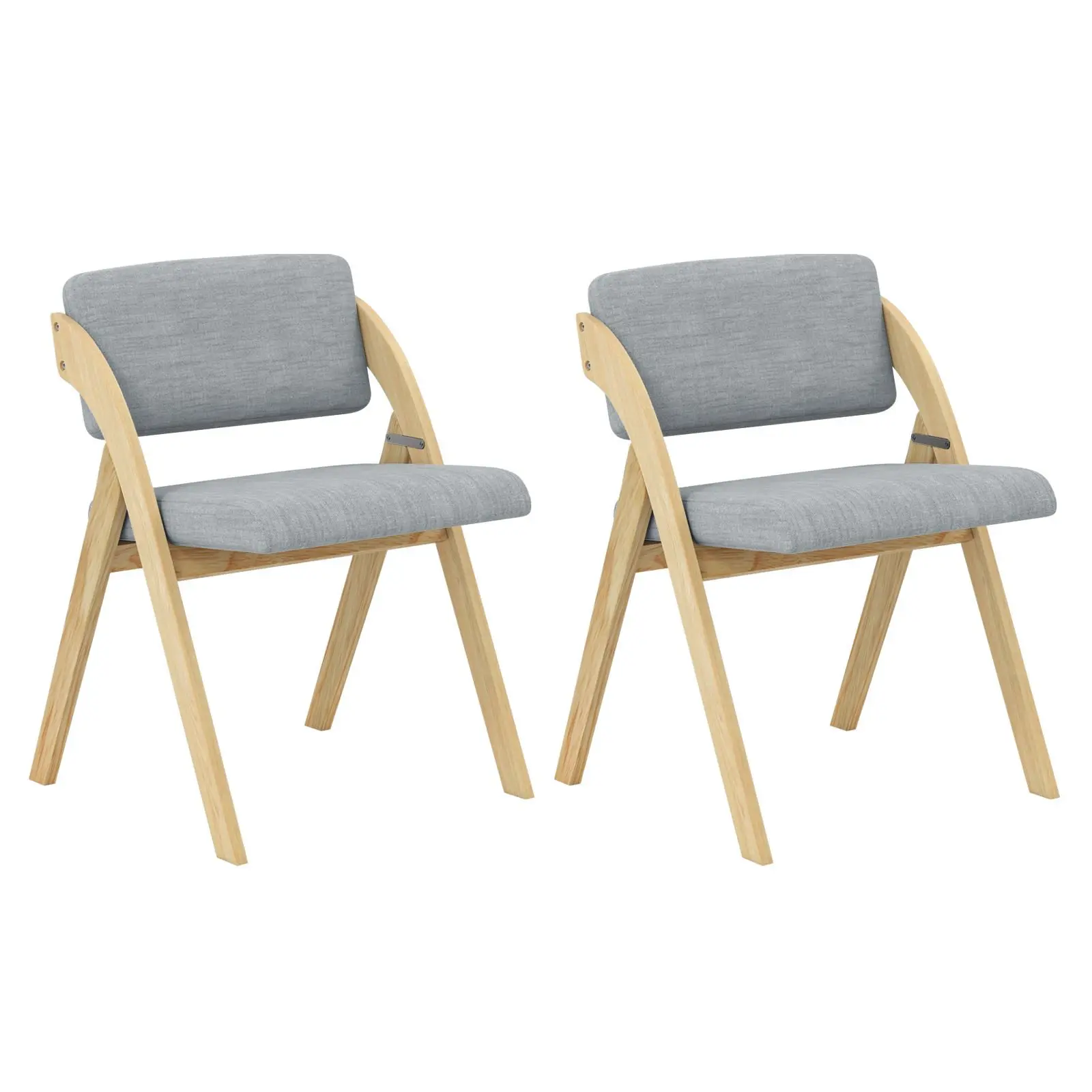 Комплект складных стульев Costway JV11741GR (Grey) - 2