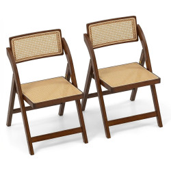 Комплект складных стульев Costway JV11771CF-2 (Brown) Thumb