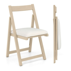 Set scaune pliabile Costway JV13018YW-2 (Natural) Thumb
