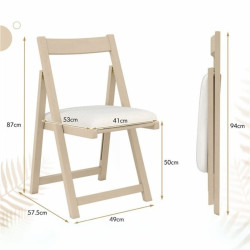 Set scaune pliabile Costway JV13018YW-2 (Natural) Thumb