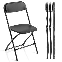 Комплект складных стульев Costway JV14596DK-4 (Black)