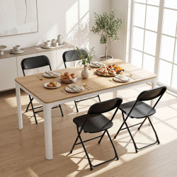 Комплект складных стульев Costway JV14596DK-4 (Black) Thumb