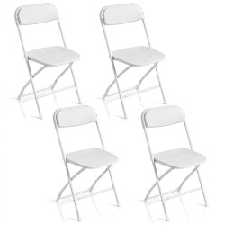 Комплект складных стульев Costway JV14596WH-4 (White) Thumb