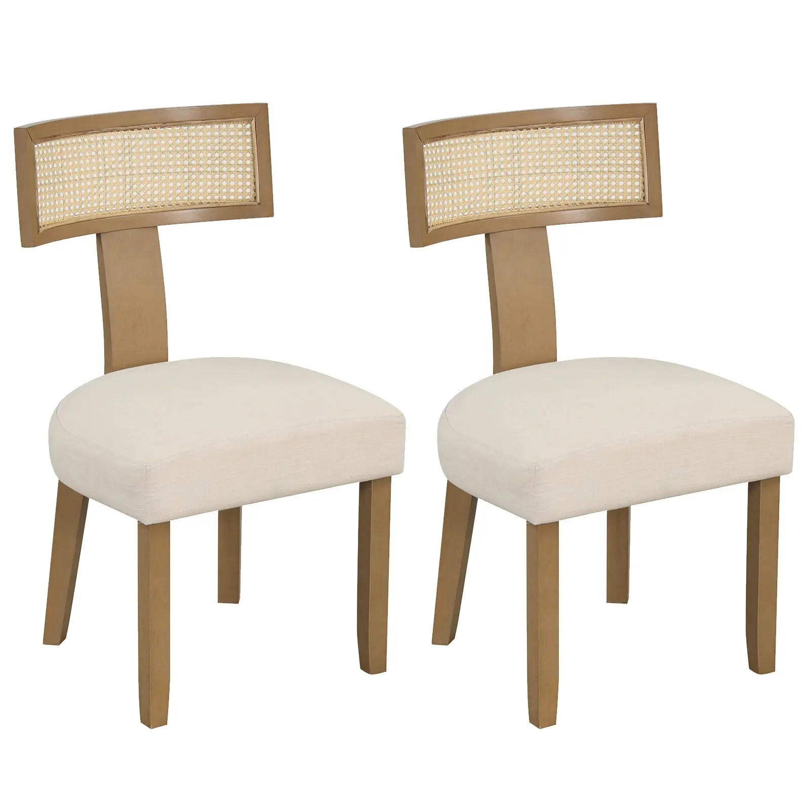 Комплект стульев Costway JV11601BE (Beige/Brown) - 2