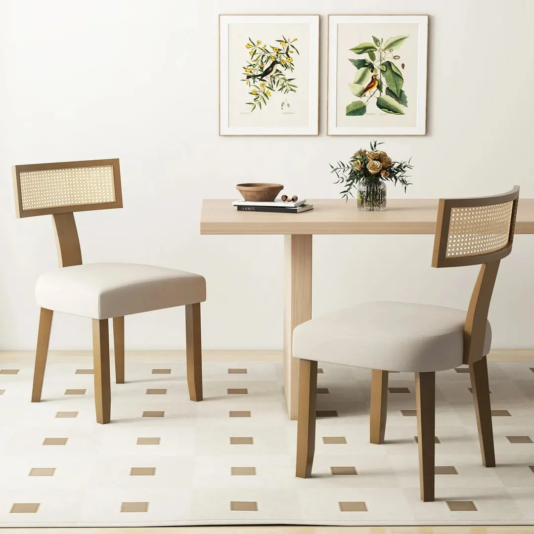 Комплект стульев Costway JV11601BE (Beige/Brown)