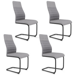 Комплект стульев Costway JV12505GR-4 (Grey)