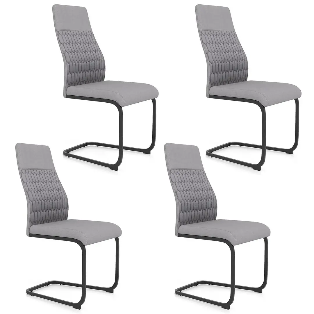 Комплект стульев Costway JV12505GR-4 (Grey)