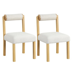 Комплект стульев Costway JV12577WH-2 (White) Thumb