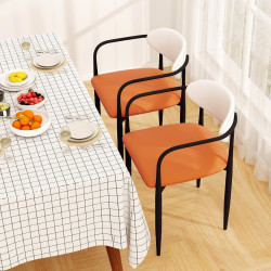 Комплект стульев Costway JV12788-2 (Orange/White) Thumb