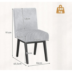 Set scaune Costway JV13504GR (Grey) Thumb