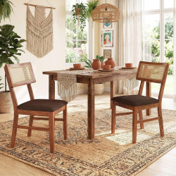 Комплект стульев Costway JV13507WN (Walnut)