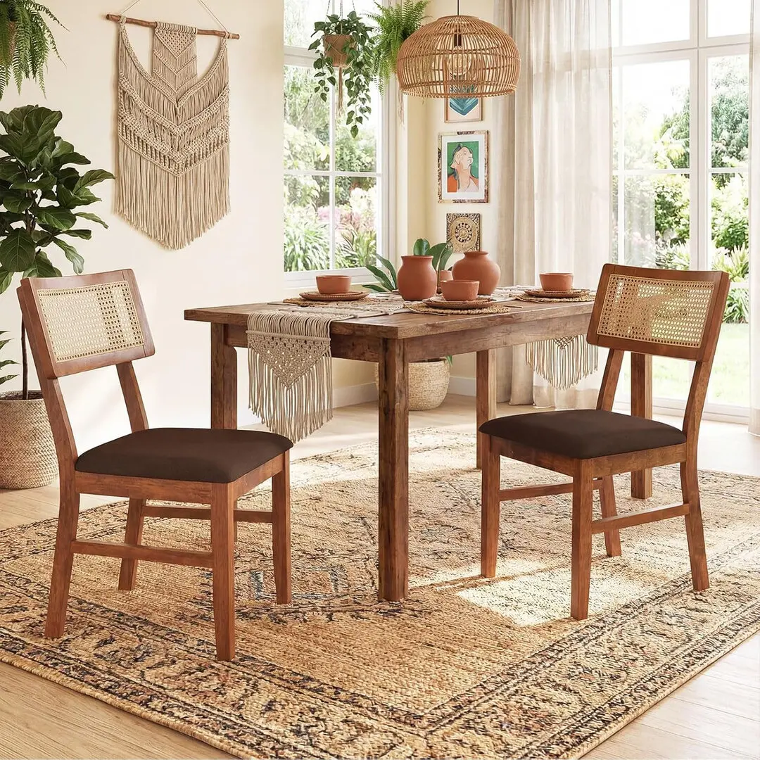 Set scaune Costway JV13507WN (Walnut)