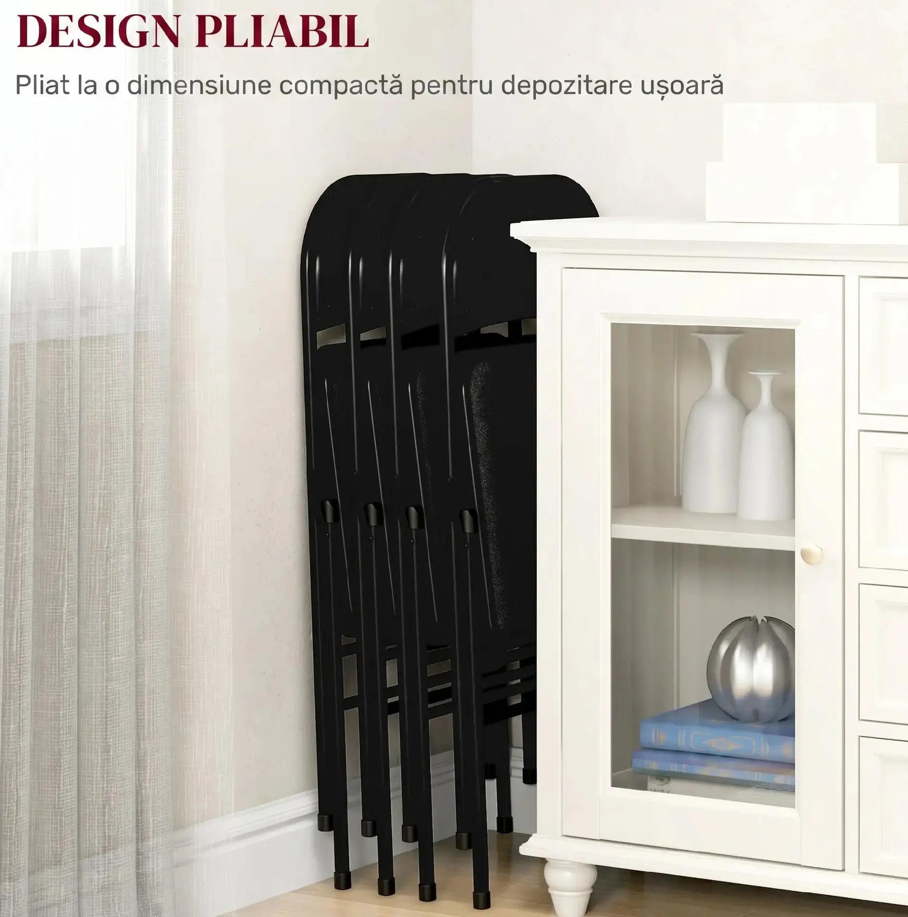 Комплект стульев Homcom 835-005V02BK (Black) - 4