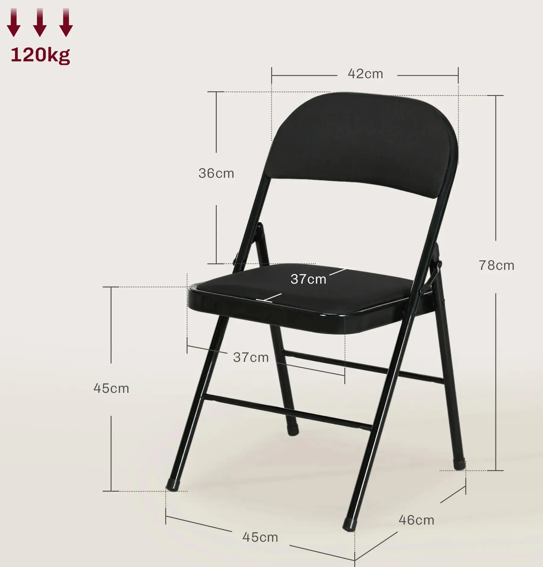Комплект стульев Homcom 835-005V02BK (Black) - 7