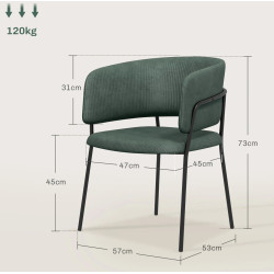 Комплект стульев Homcom 83A-138V00GN (Green) Thumb