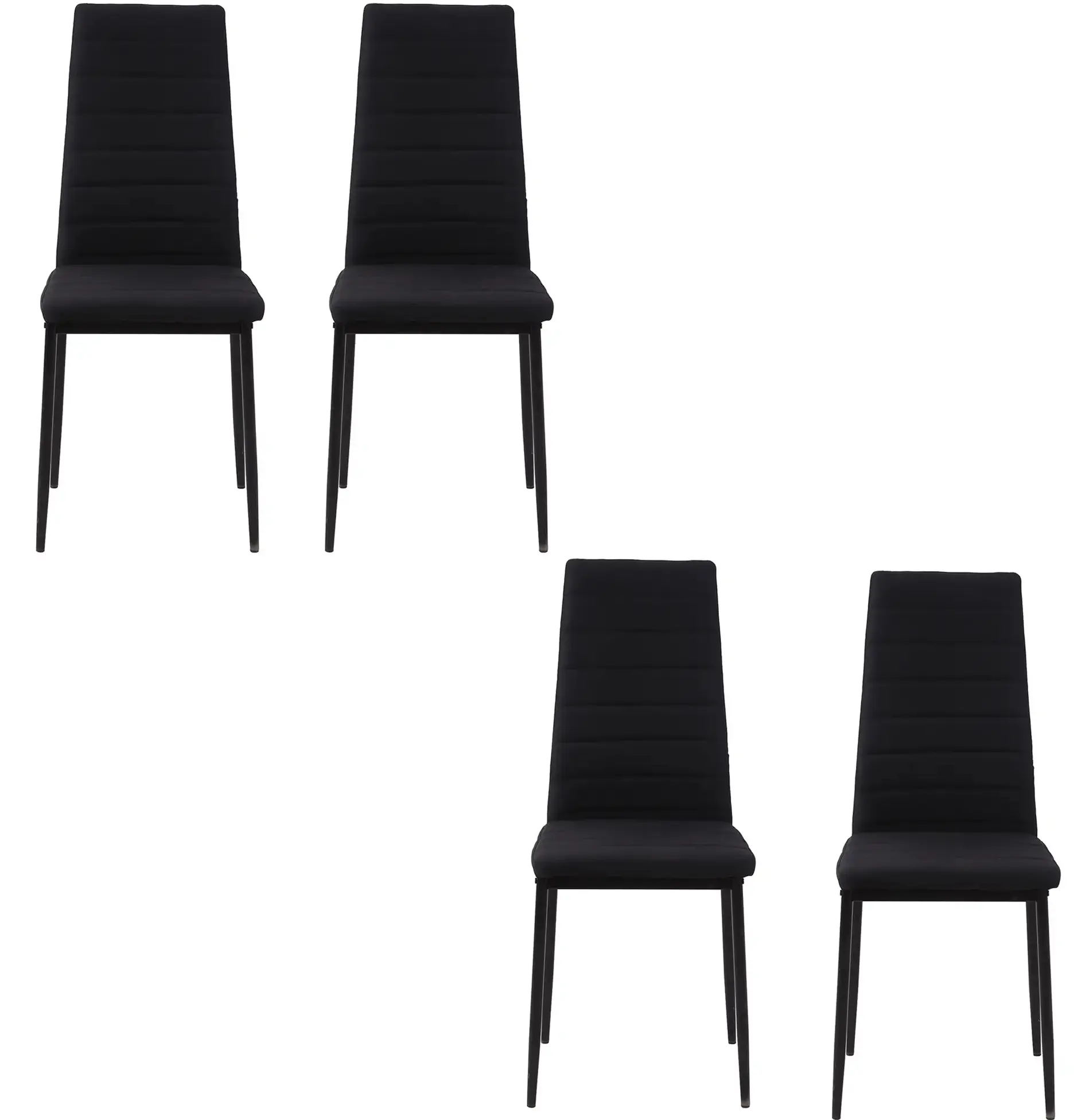 Набор стульев Homcom 835-483V01BK (Black) - 2