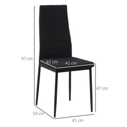 Набор стульев Homcom 835-483V01BK (Black) Thumb