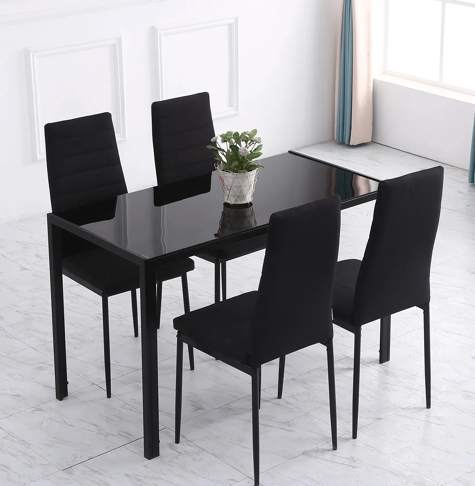 Набор стульев Homcom 835-483V01BK (Black) - 9
