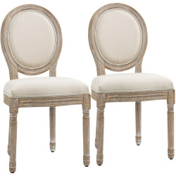 Набор стульев Homcom 835-524CW (Cream/Wood) Thumb
