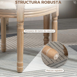 Набор стульев Homcom 835-524CW (Cream/Wood) Thumb