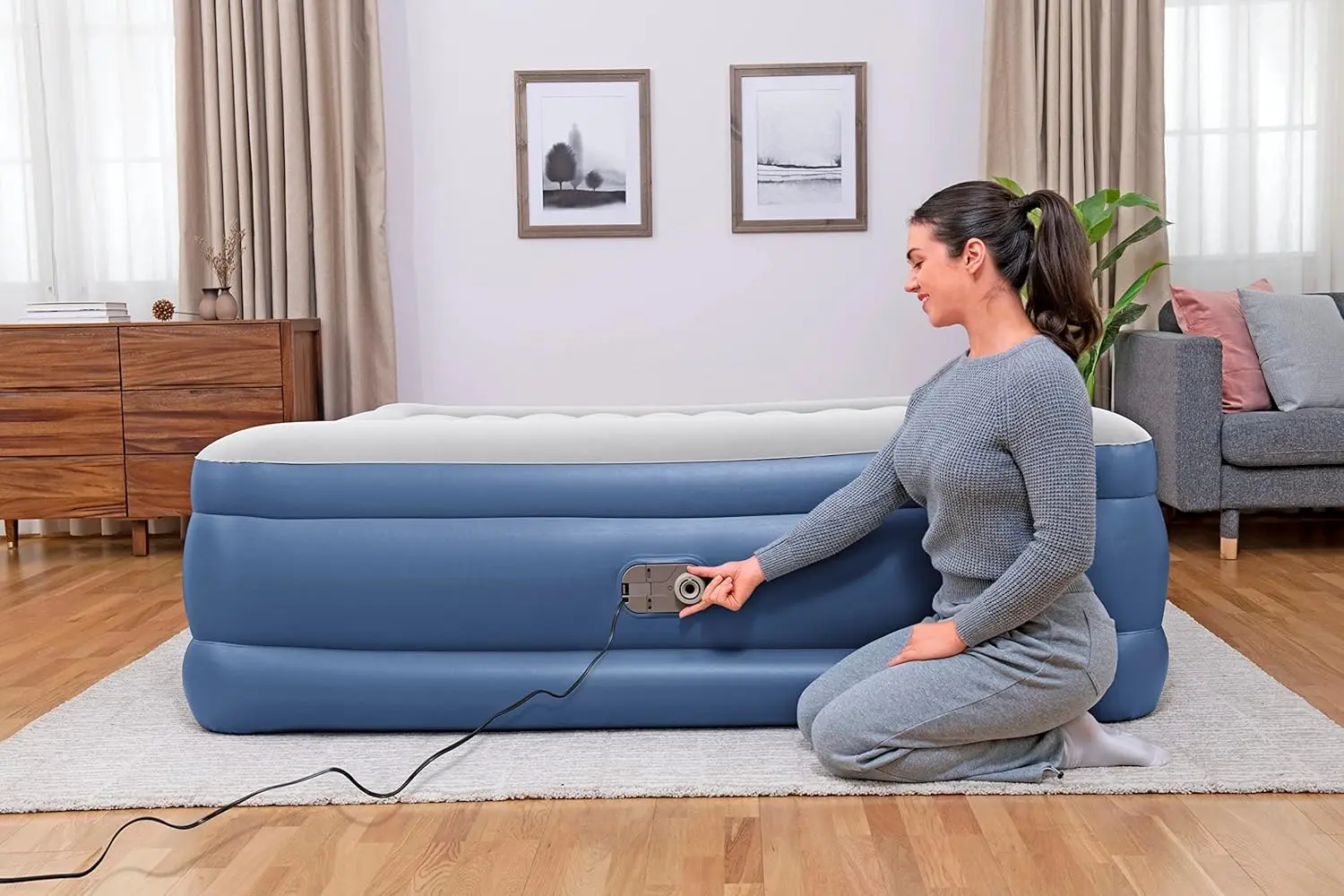 Gonflabil pat Bestway 67692 (Grey/Blue)