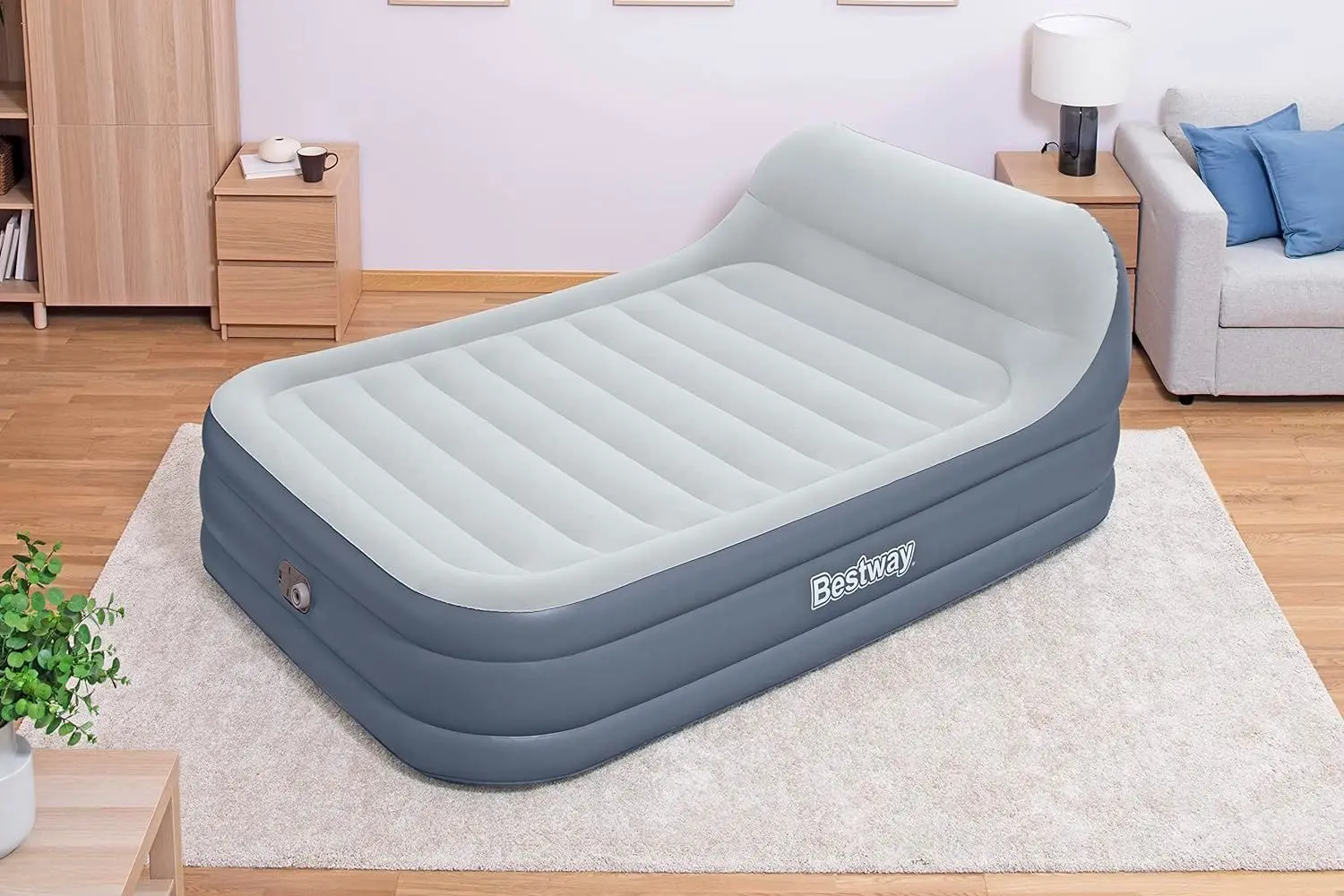 Надувная кровать Bestway SleekFlow 67923BW (Blue/Grey) - 6