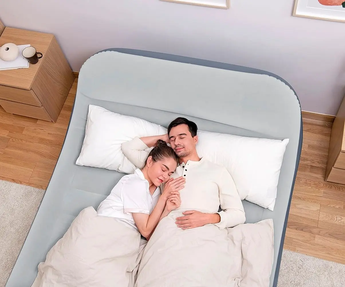 Надувная кровать Bestway SleekFlow 67923BW (Blue/Grey) - 9