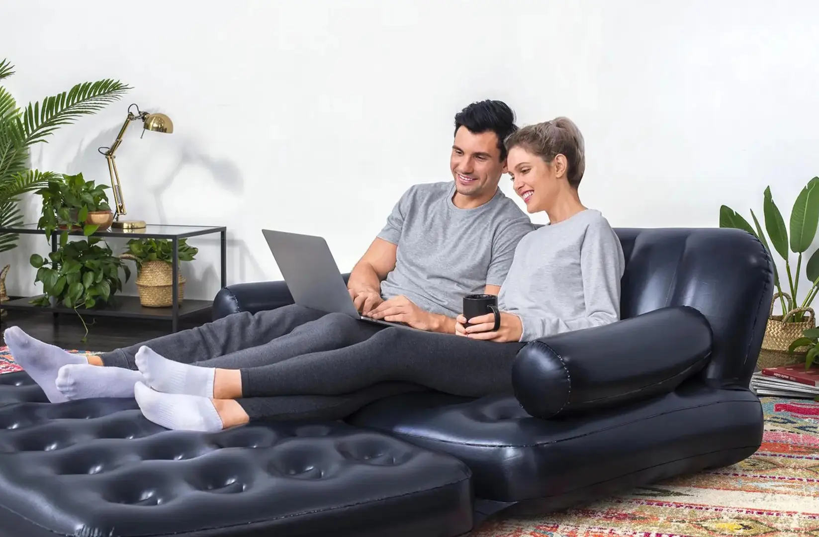 Надувной диван 5в1 Bestway 75054 (Black) - 3