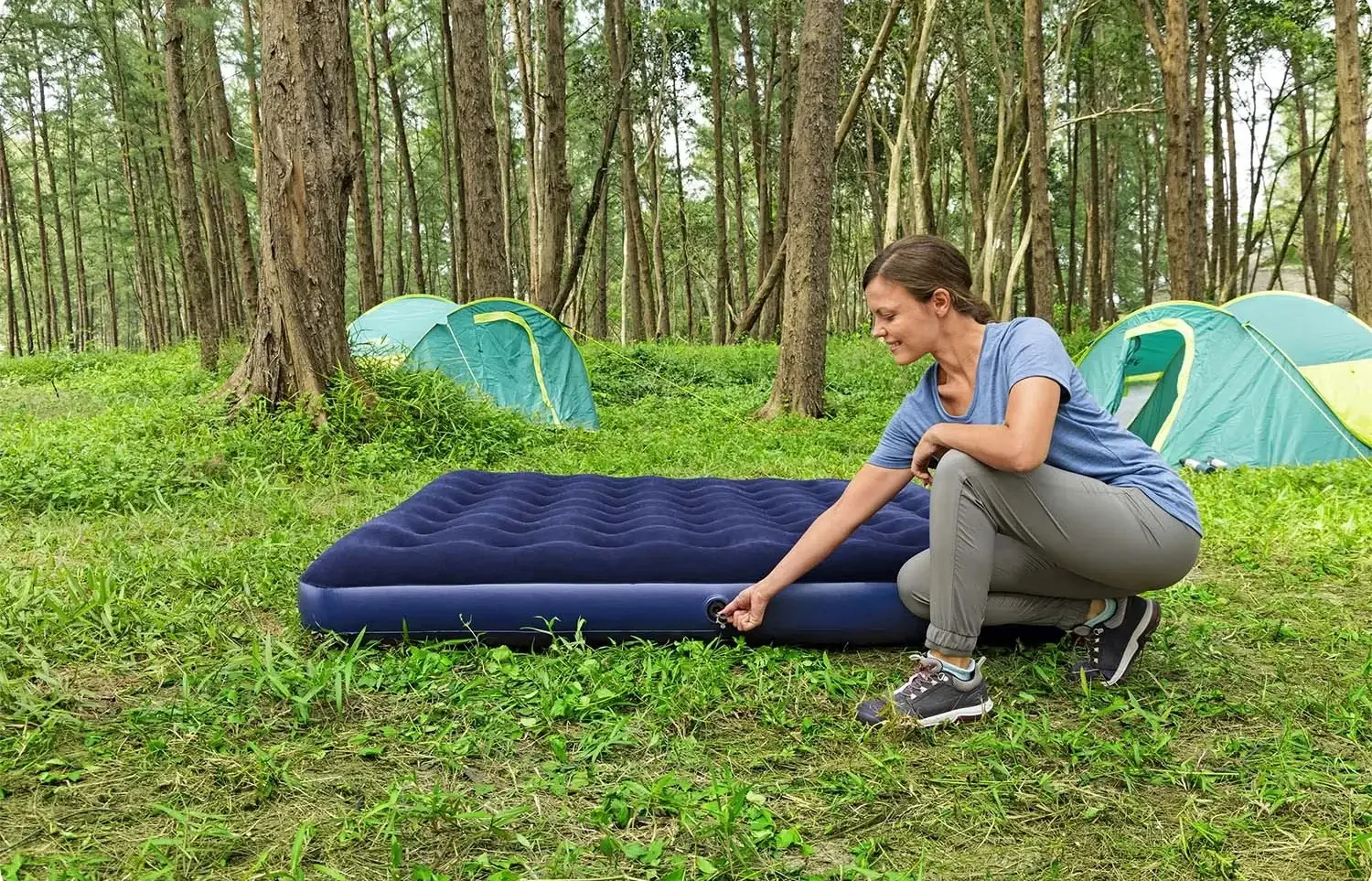Надувной матрас Bestway 67004 (Blue) - 6