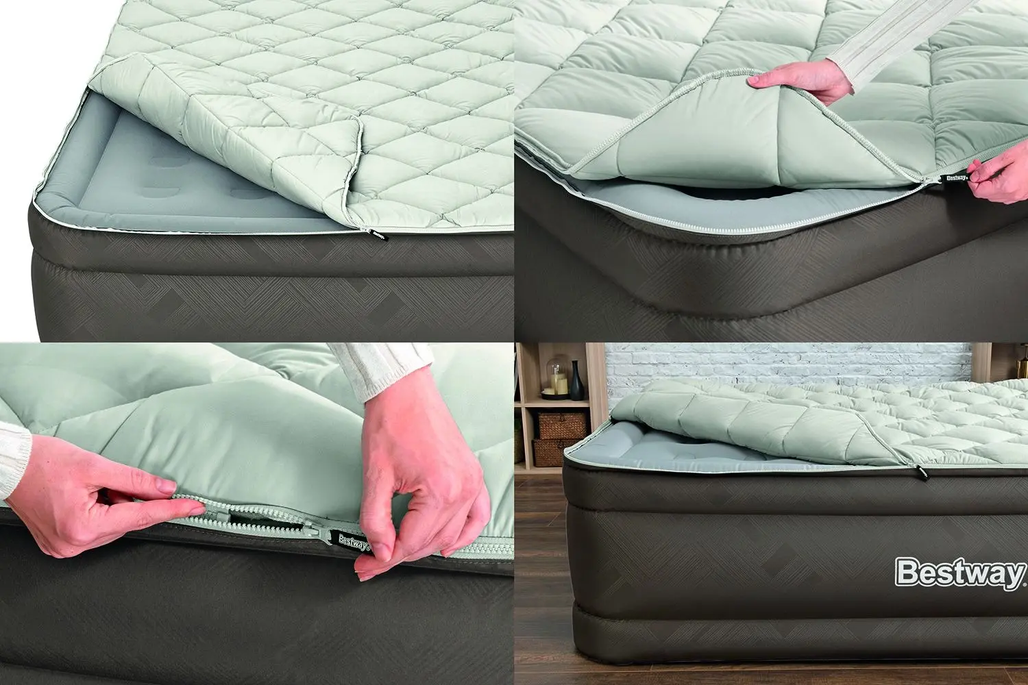 Надувной матрас Bestway 69145BW (Brown/Grey) - 11