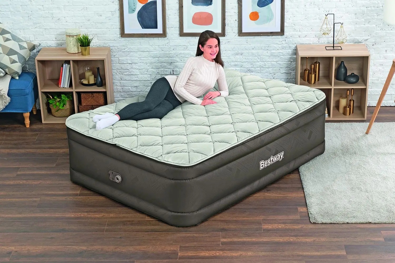 Надувной матрас Bestway 69145BW (Brown/Grey) - 6