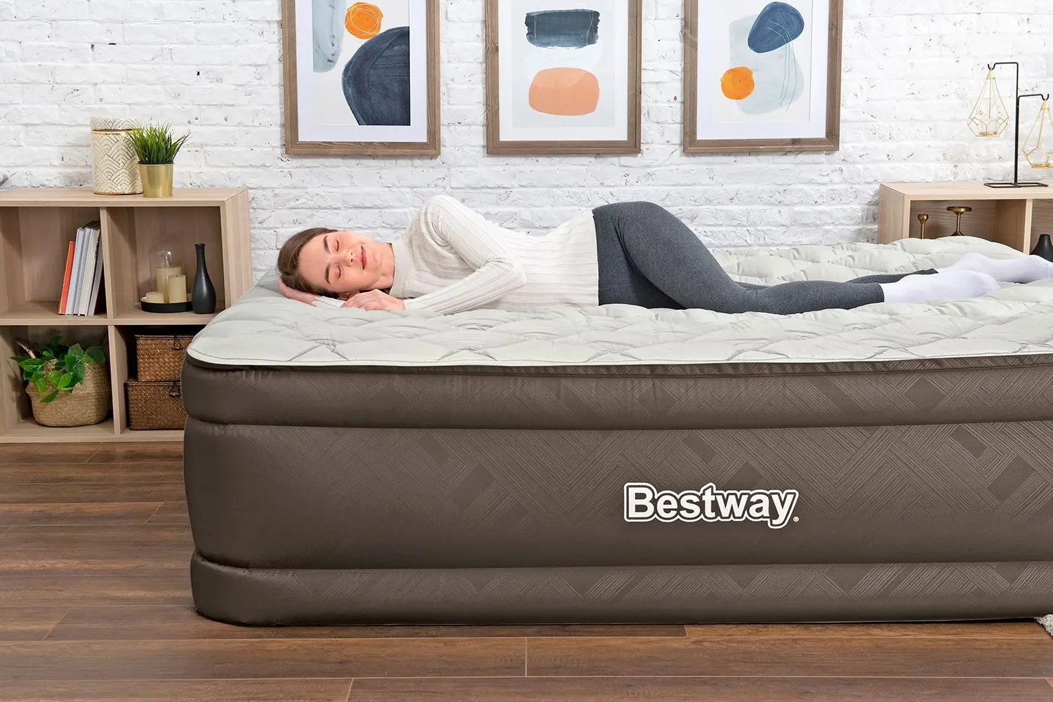 Надувной матрас Bestway 69145BW (Brown/Grey) - 10