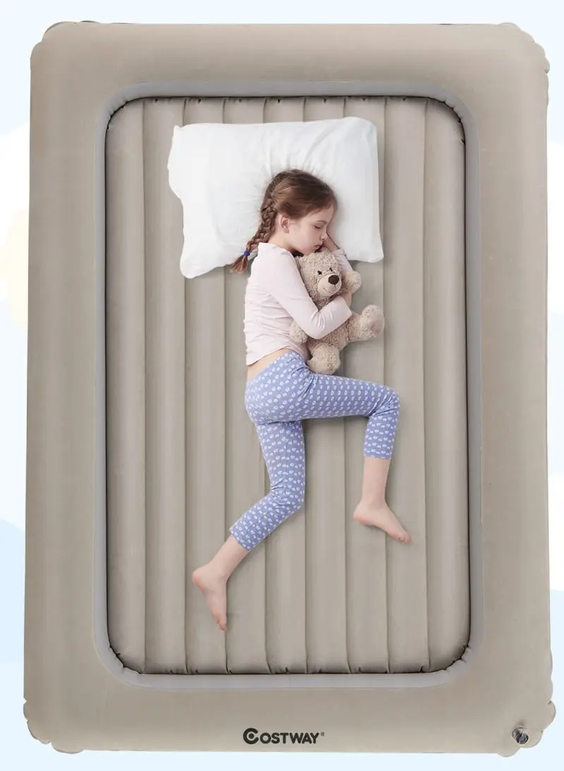 Pat gonflabil pentru copii Costway HY10389DE-GR (Grey)