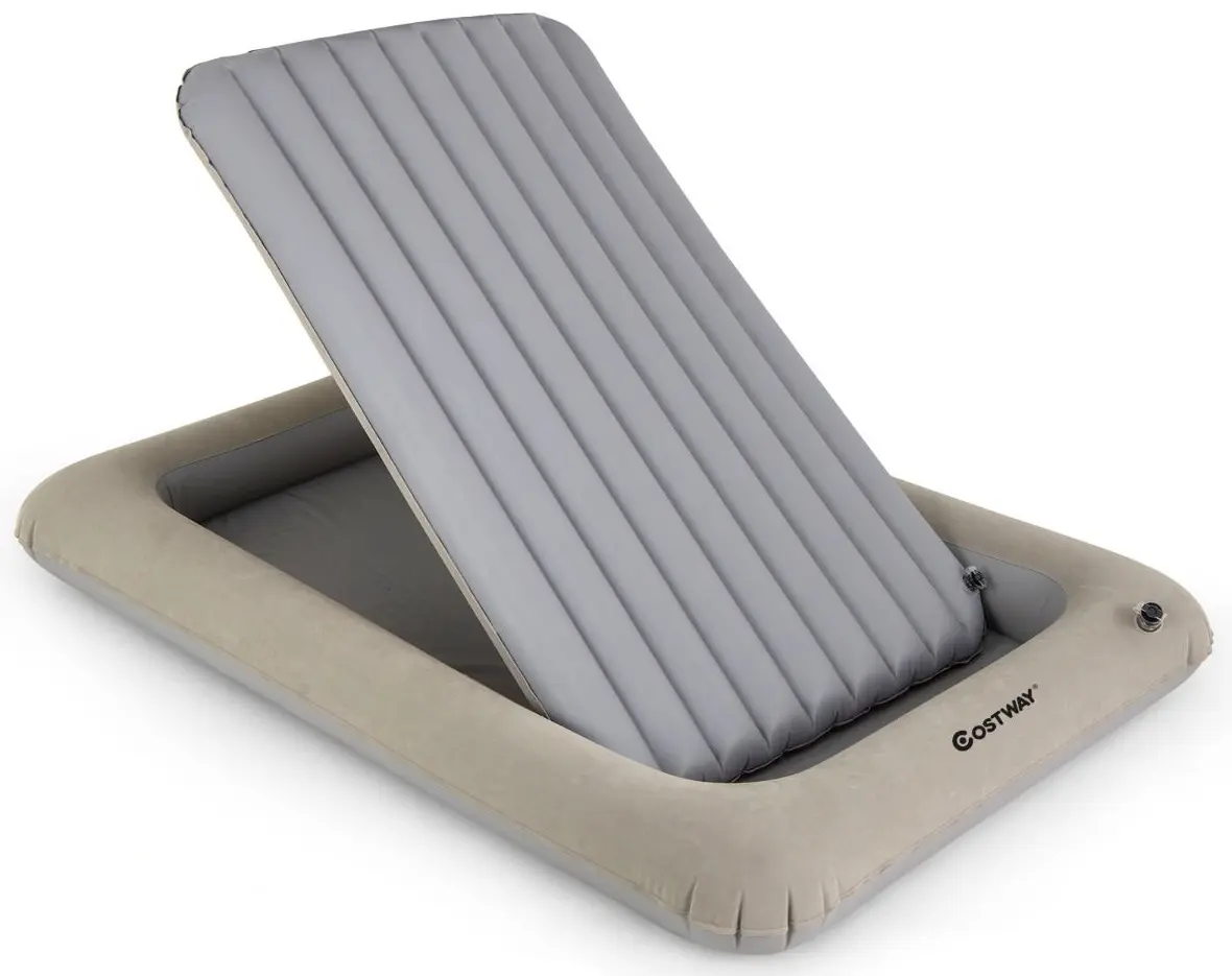 Pat gonflabil pentru copii Costway HY10389DE-GR (Grey)