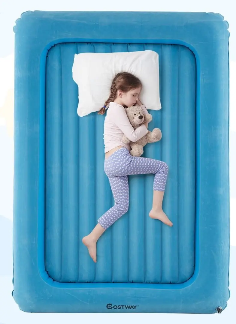 Детская надувная кровать Costway HY10389DE-QL (Blue) - 3