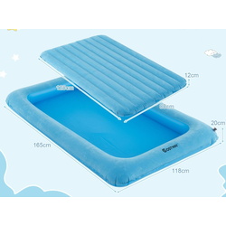 Детская надувная кровать Costway HY10389DE-QL (Blue) Thumb