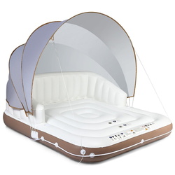 Надувная кровать с навесом Costway NP10725 (White/Brown)